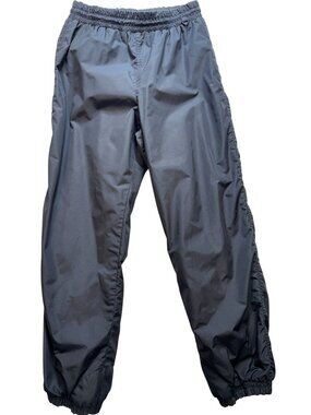 Columbia Men's Activewear Track Pants Elastic Waist Size Large Black Solid